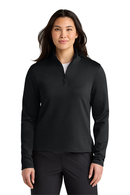 The North Face Women’s Aim 1/4-Zip Fleece in TNF Black, style NF0A8FQK