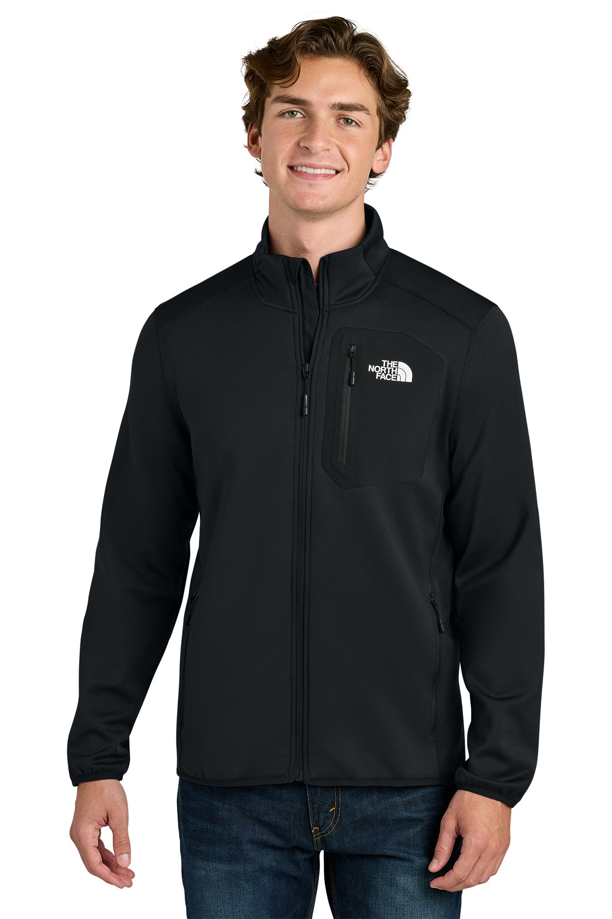 The North Face Dove Creek Full-Zip Fleece Jacket in TNF Black, style NF0A8FQN