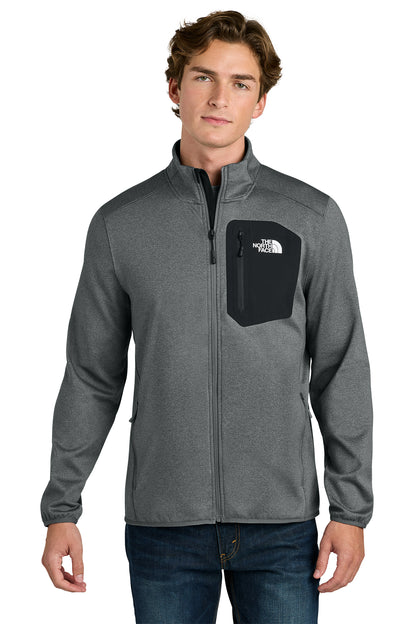 The North Face Dove Creek Full-Zip Fleece Jacket in TNF Medium Grey Heather, style NF0A8FQN