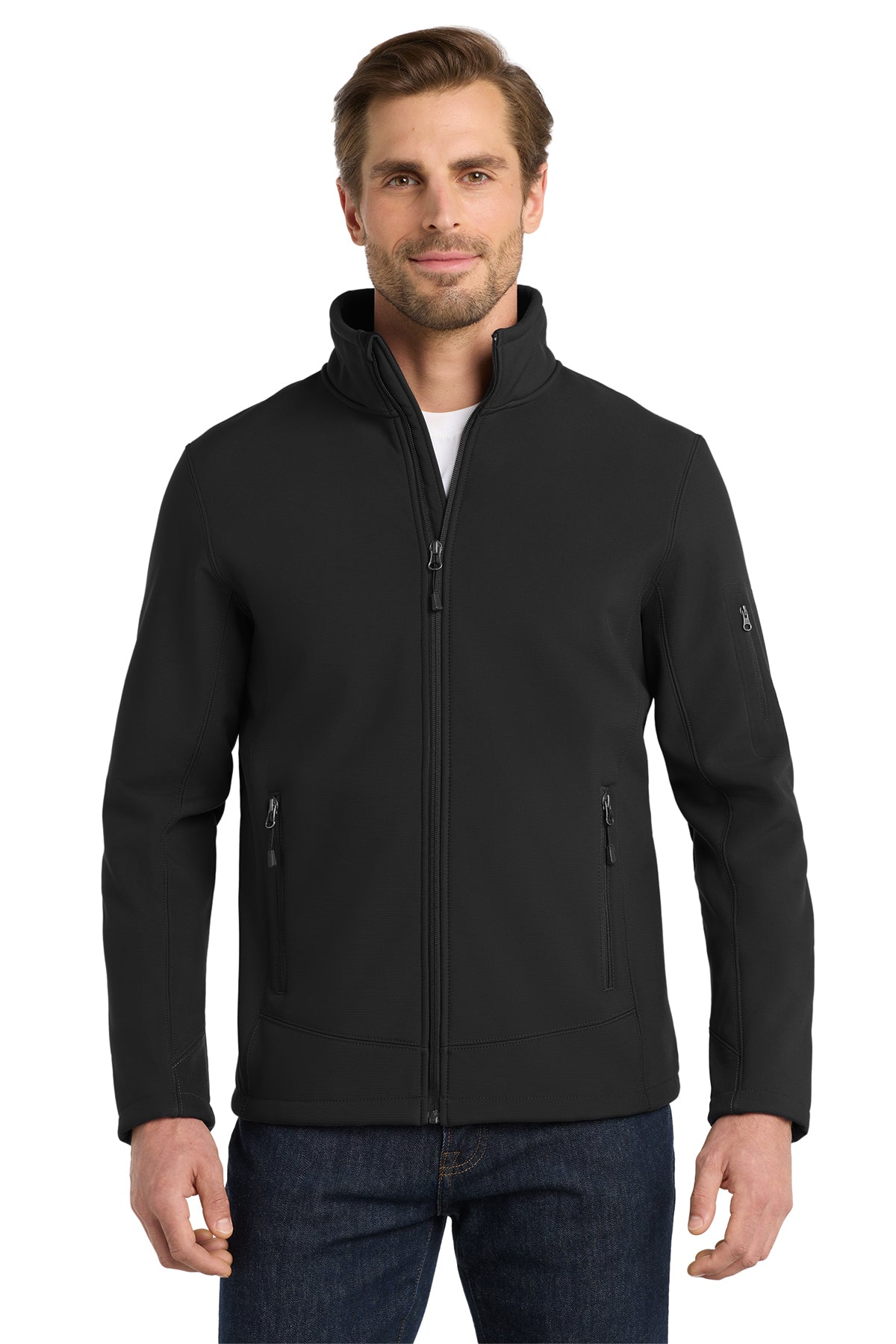 Eddie Bauer Rugged Ripstop Soft Shell Jacket in Black, style EB534