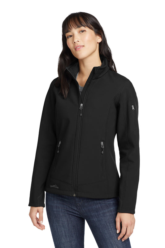 Eddie Bauer Women's Rugged Ripstop Soft Shell Jacket in Black, style EB535