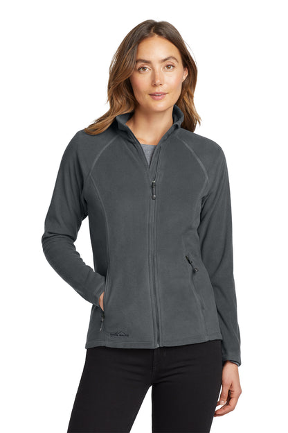 Eddie Bauer Women's Full-Zip Microfleece Jacket in Grey Steel, style EB225