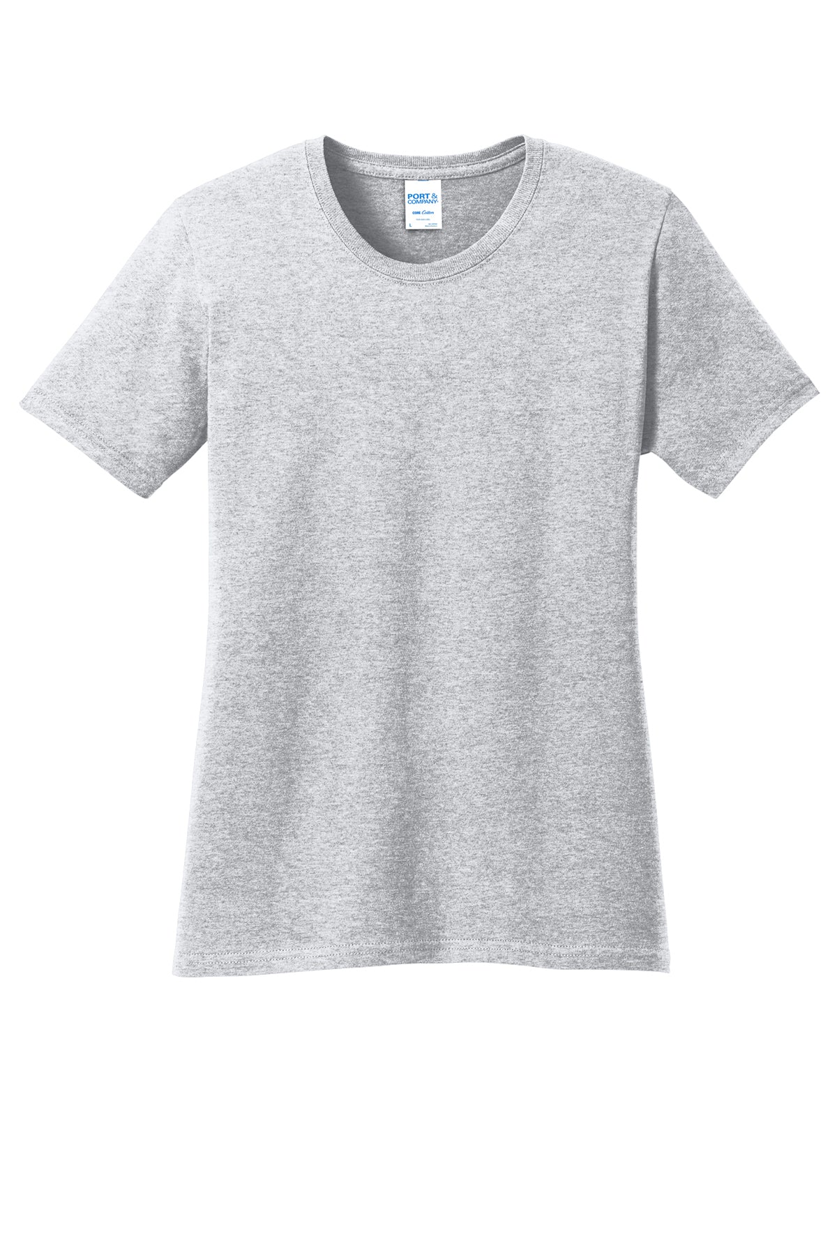 Port & Company Women's Core Cotton Tee LPC54 in Ash
