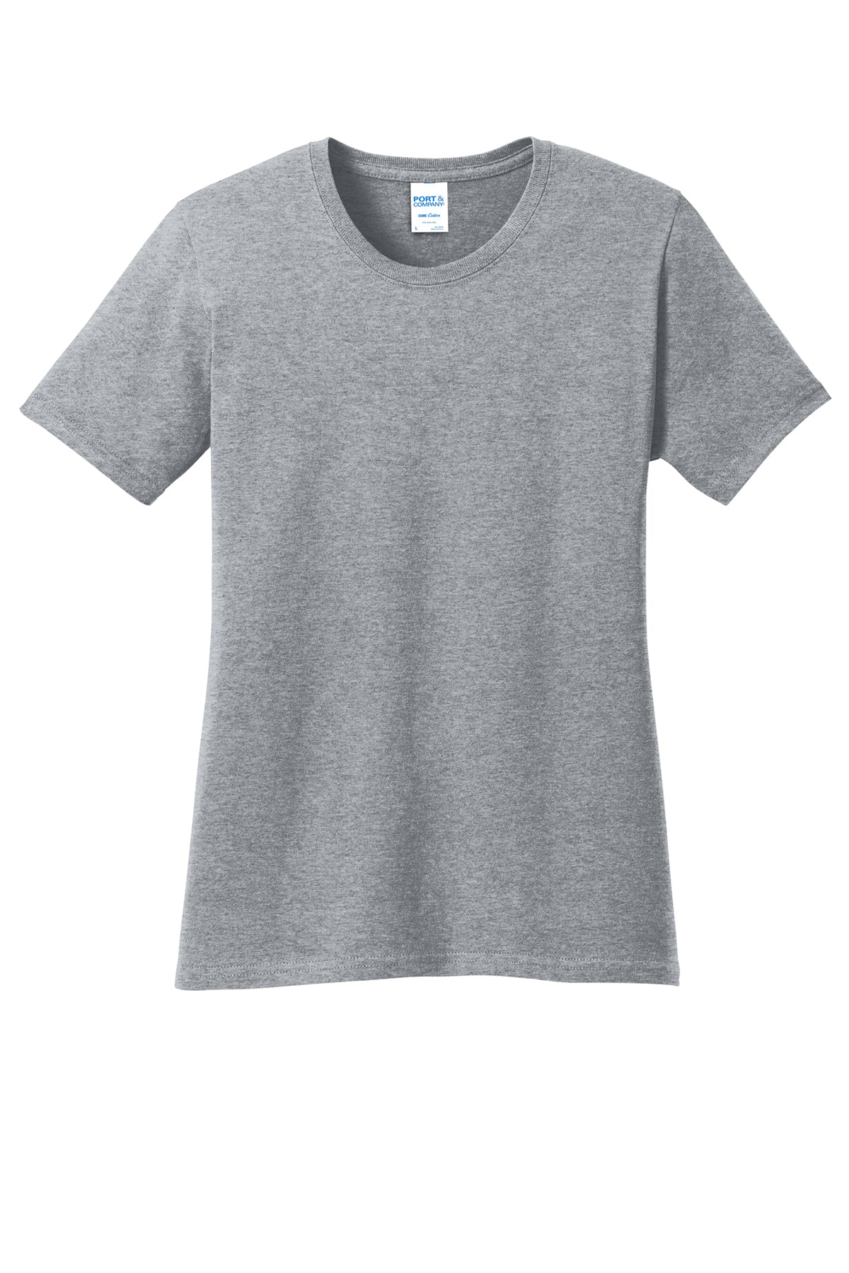 Port & Company Women's Core Cotton Tee LPC54 in Athletic Heather