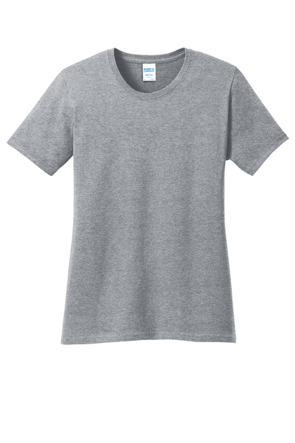 Port & Company Women's Core Cotton Tee LPC54 in Athletic Heather