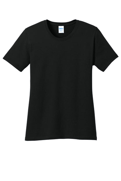 Port & Company Women's Core Cotton Tee LPC54 in Jet Black
