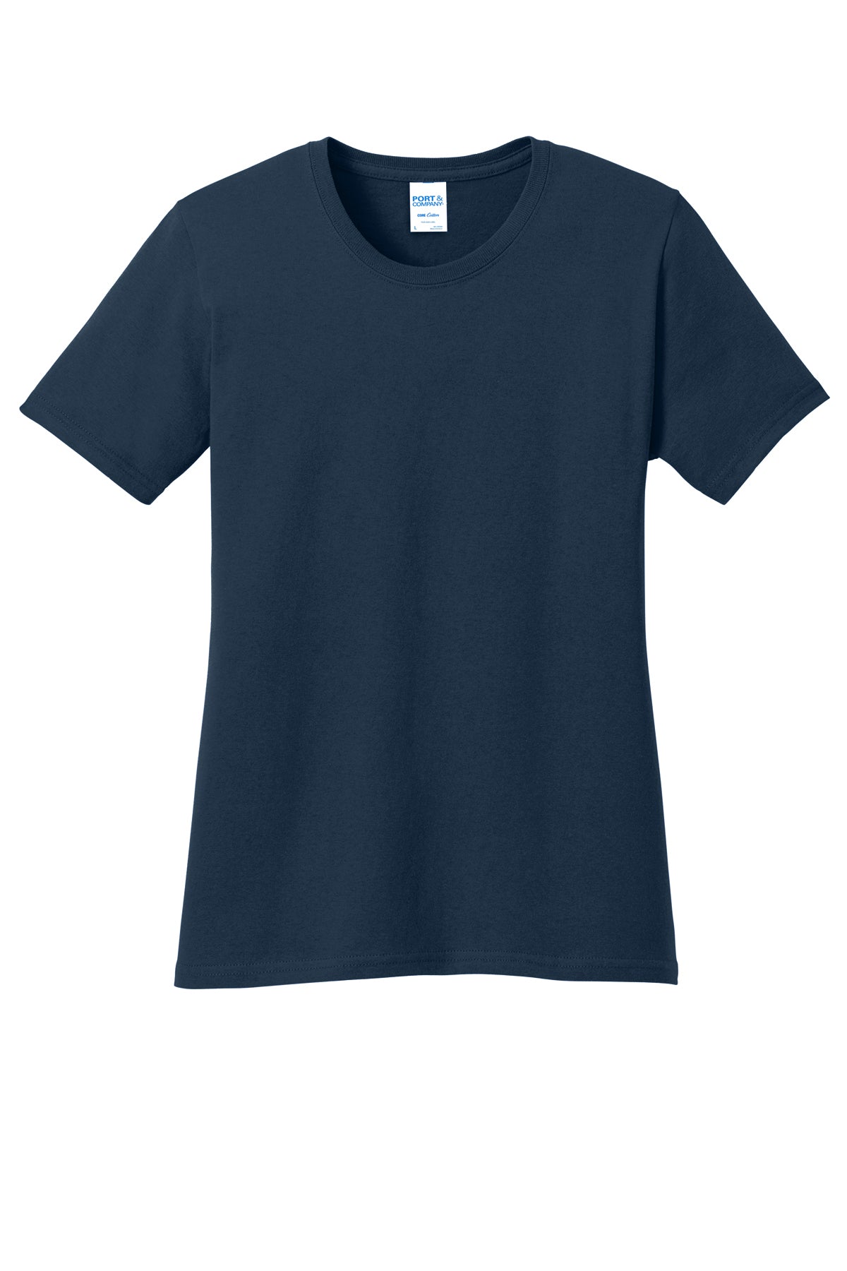 Port & Company Women's Core Cotton Tee LPC54 in Navy