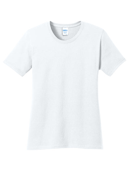 Port & Company Women's Core Cotton Tee LPC54 in White