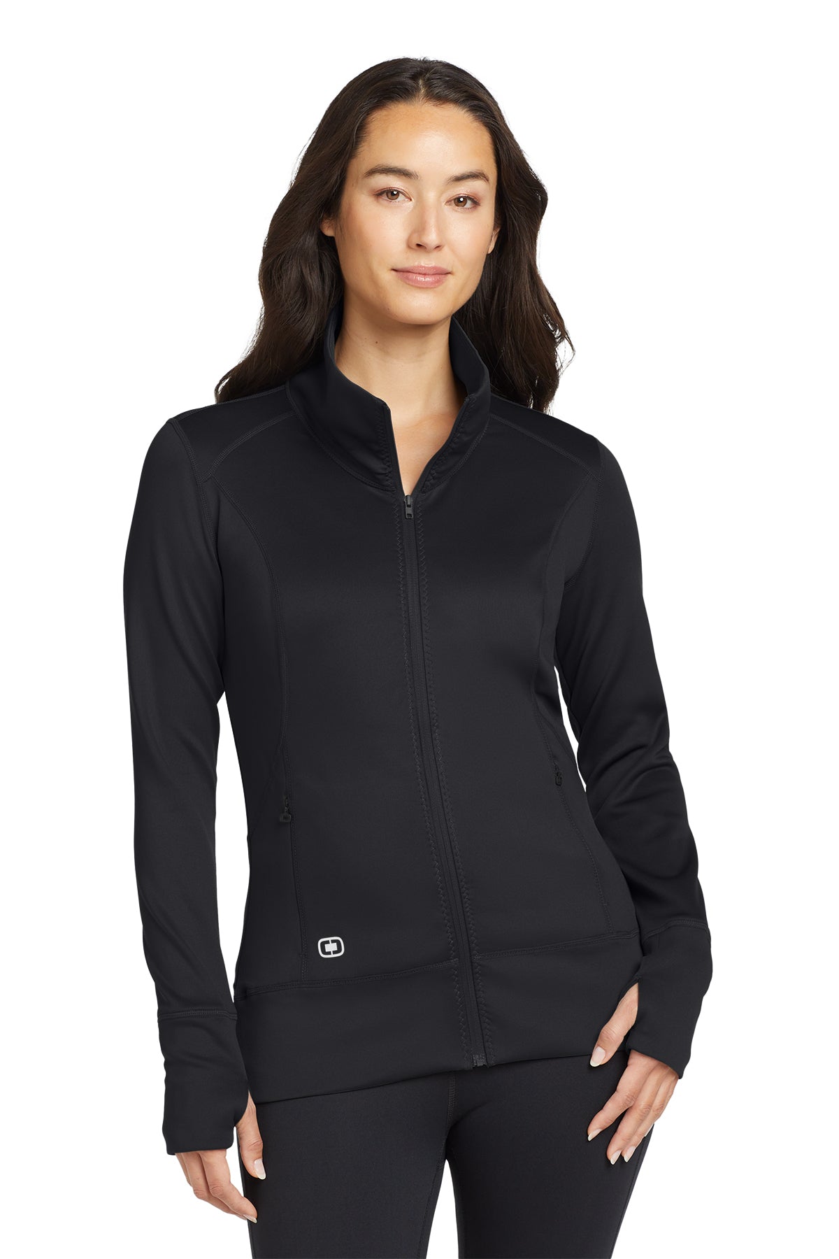 OGIO Women's Fulcrum Full-Zip in Blacktop, style LOE700