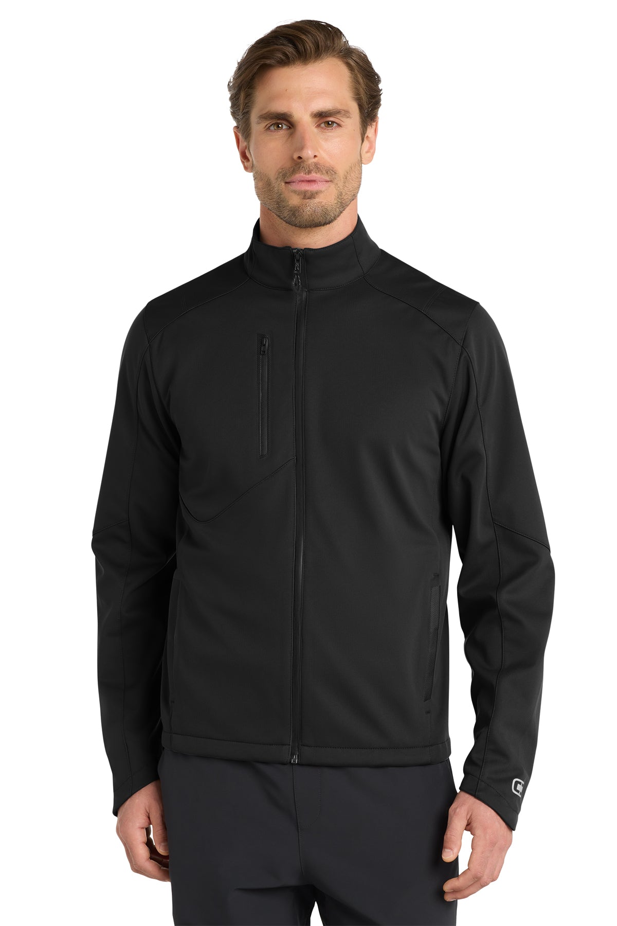 OGIO Crux Soft Shell in Blacktop, style OE720
