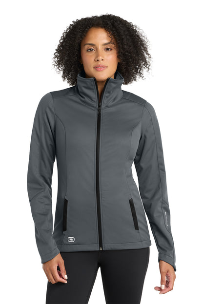OGIO Women's Crux Soft Shell in Gear Grey, style LOE720