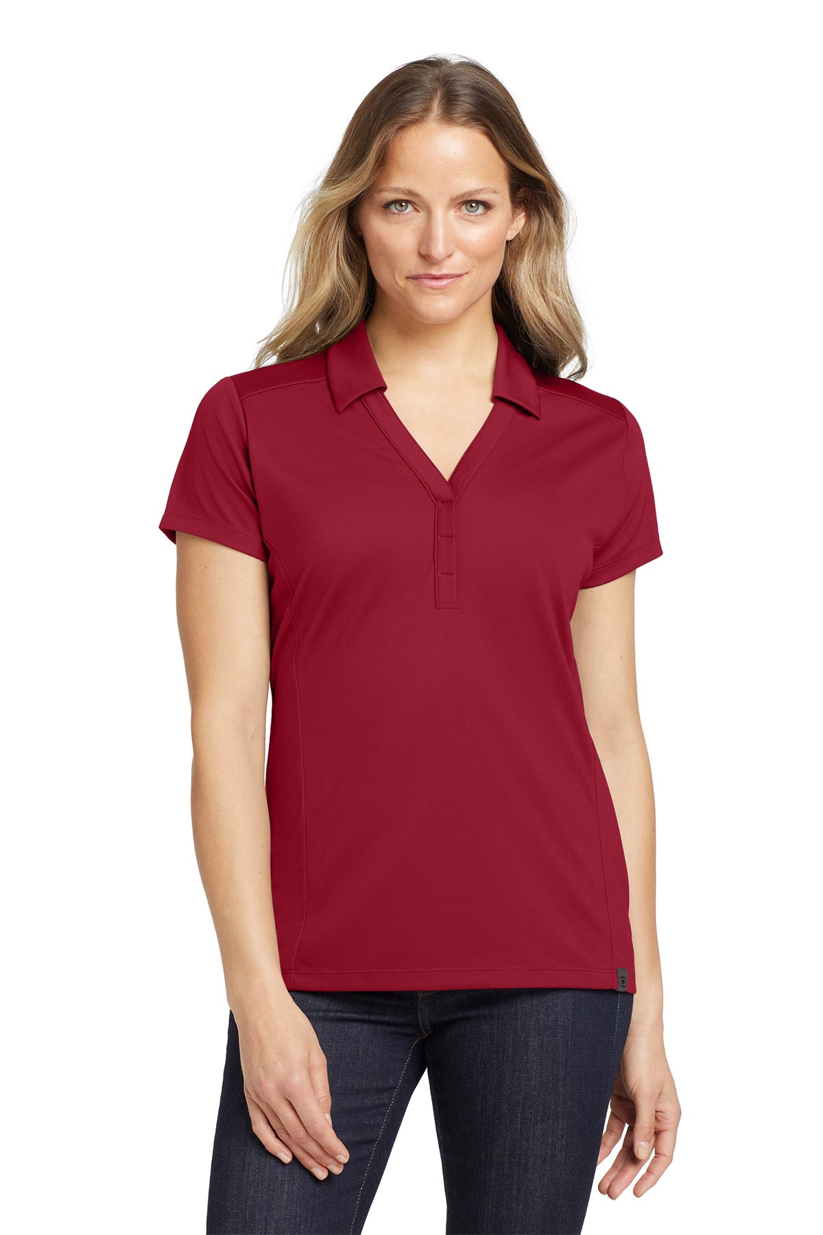 OGIO Women's Framework Polo in Signal Red, style LOG125