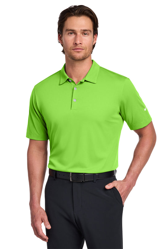 Nike Dri-FIT Vertical Mesh Polo in Action Green, style 637167