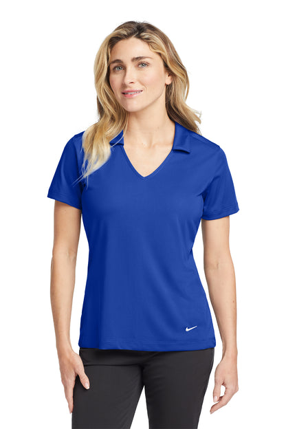 Nike Women's Dri-FIT Vertical Mesh Polo in Old Royal, style 637165