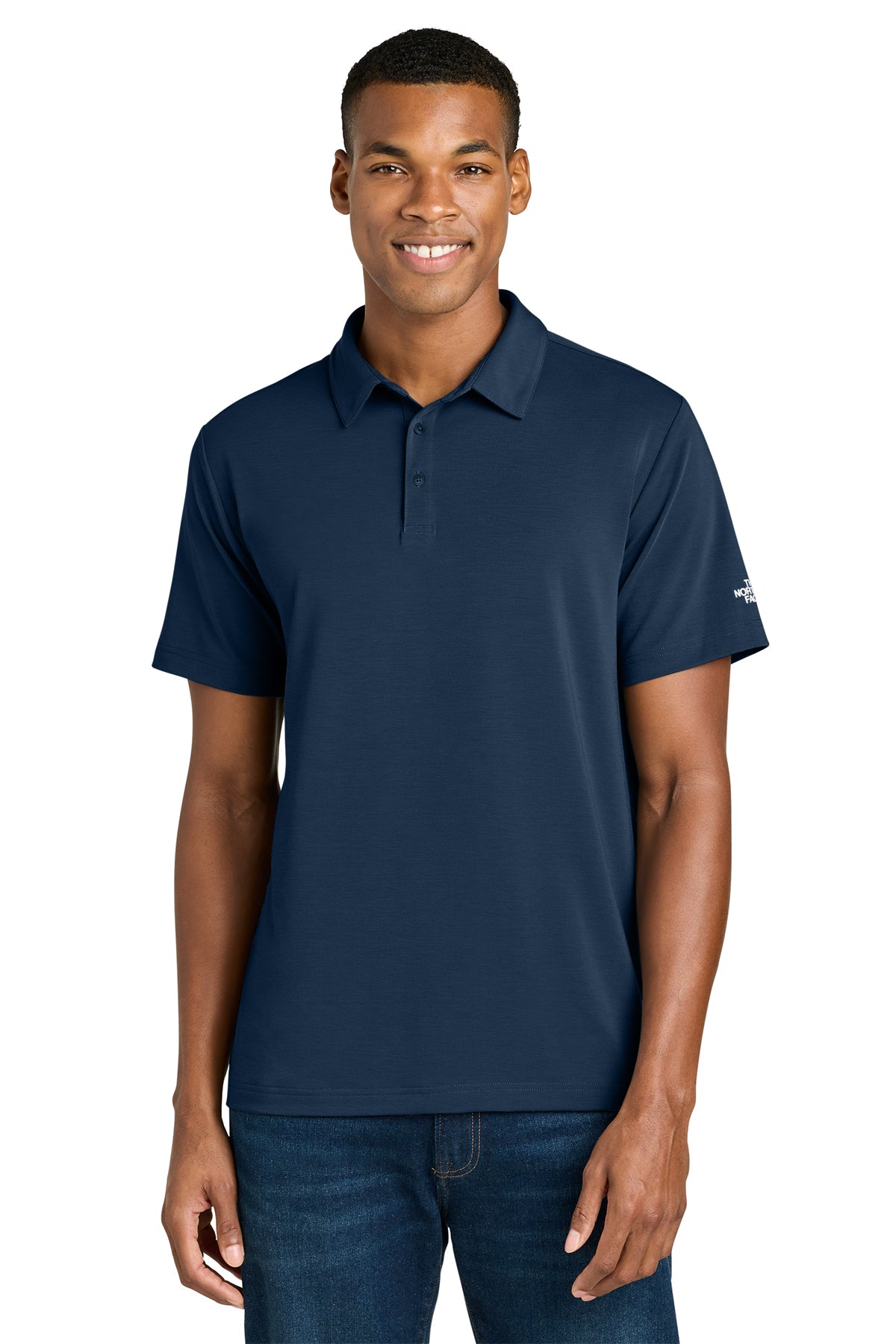 The North Face Canyon Crest Polo in Summit Navy, style NF0A8GE0