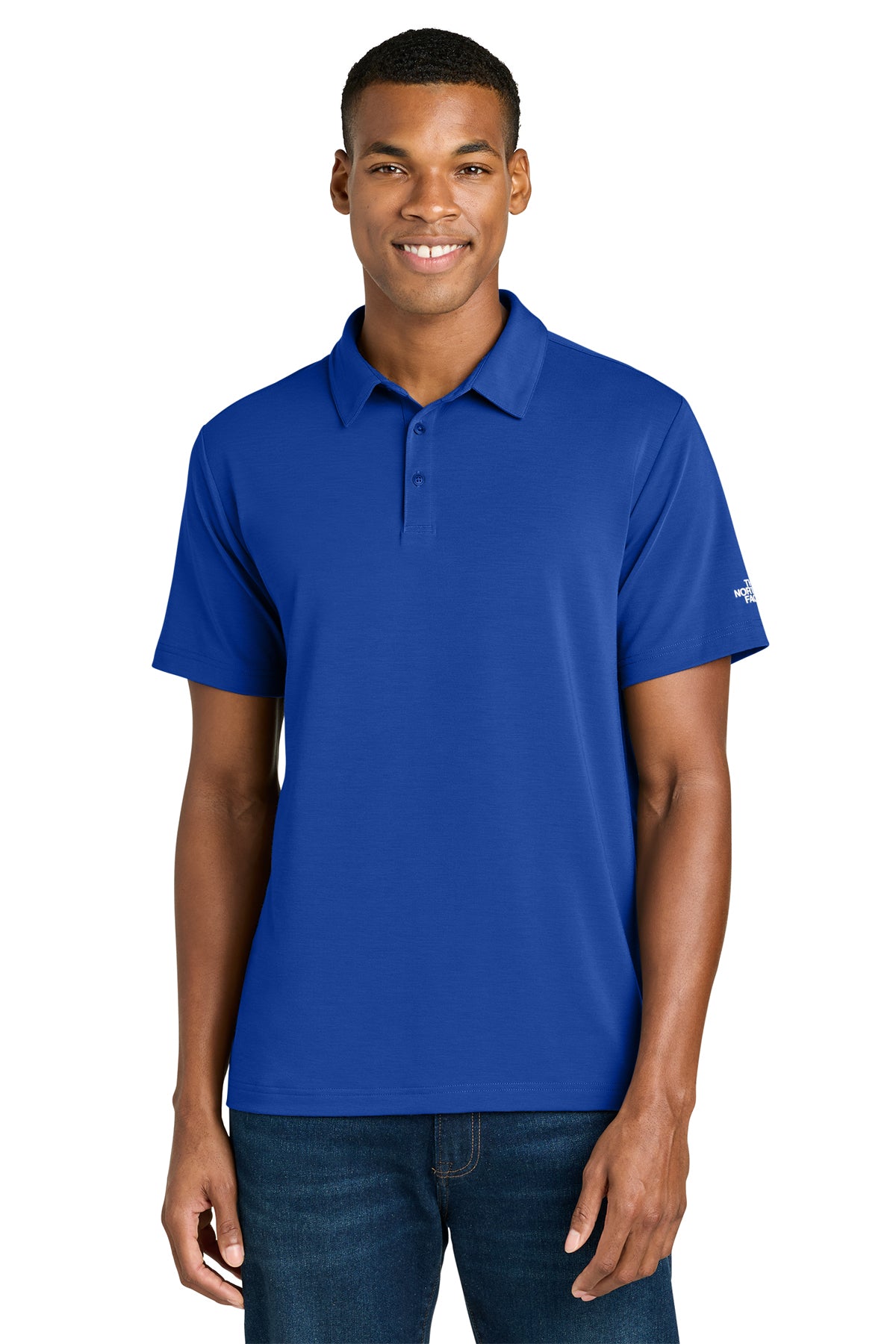 The North Face Canyon Crest Polo in TNF Blue, style NF0A8GE0