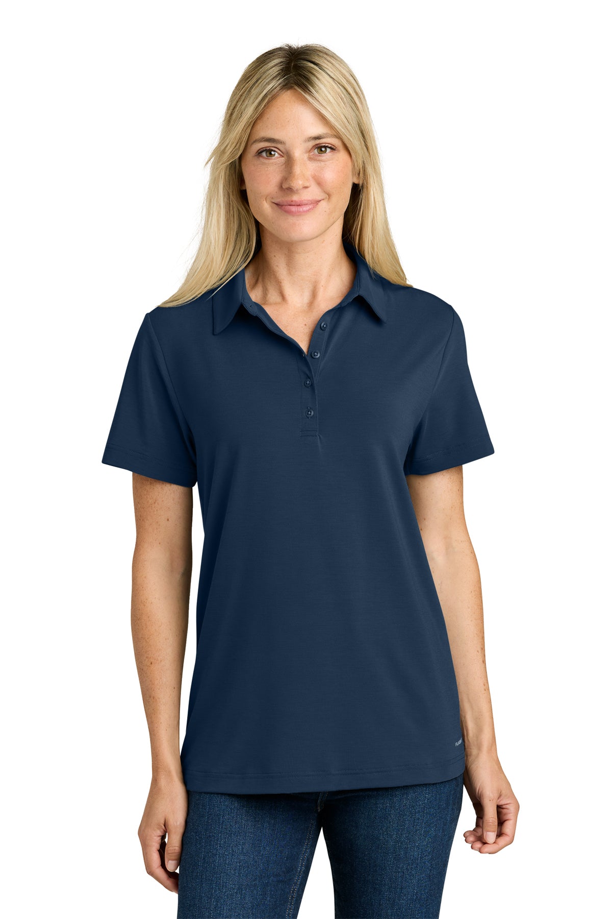 The North Face Women’s Canyon Crest Polo in Summit Navy, style NF0A8GE1
