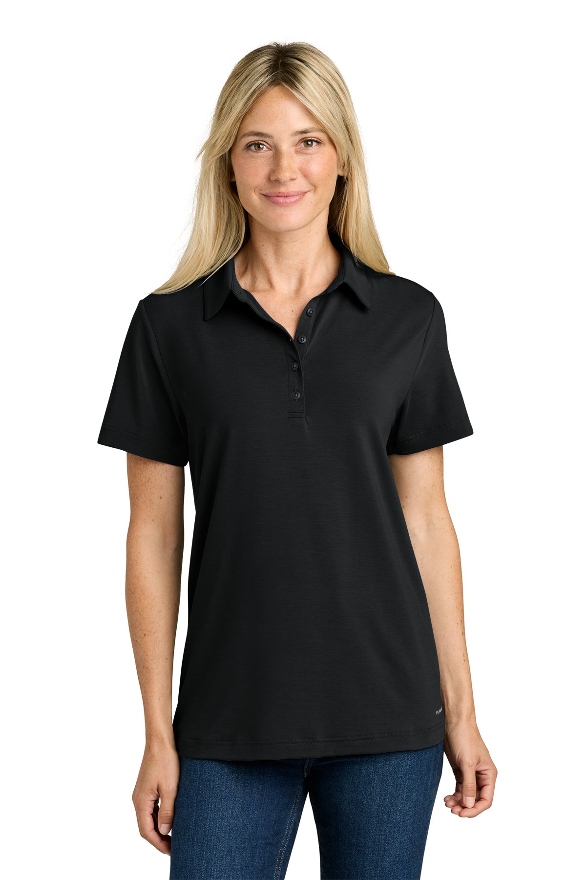 The North Face Women’s Canyon Crest Polo in TNF Black, style NF0A8GE1