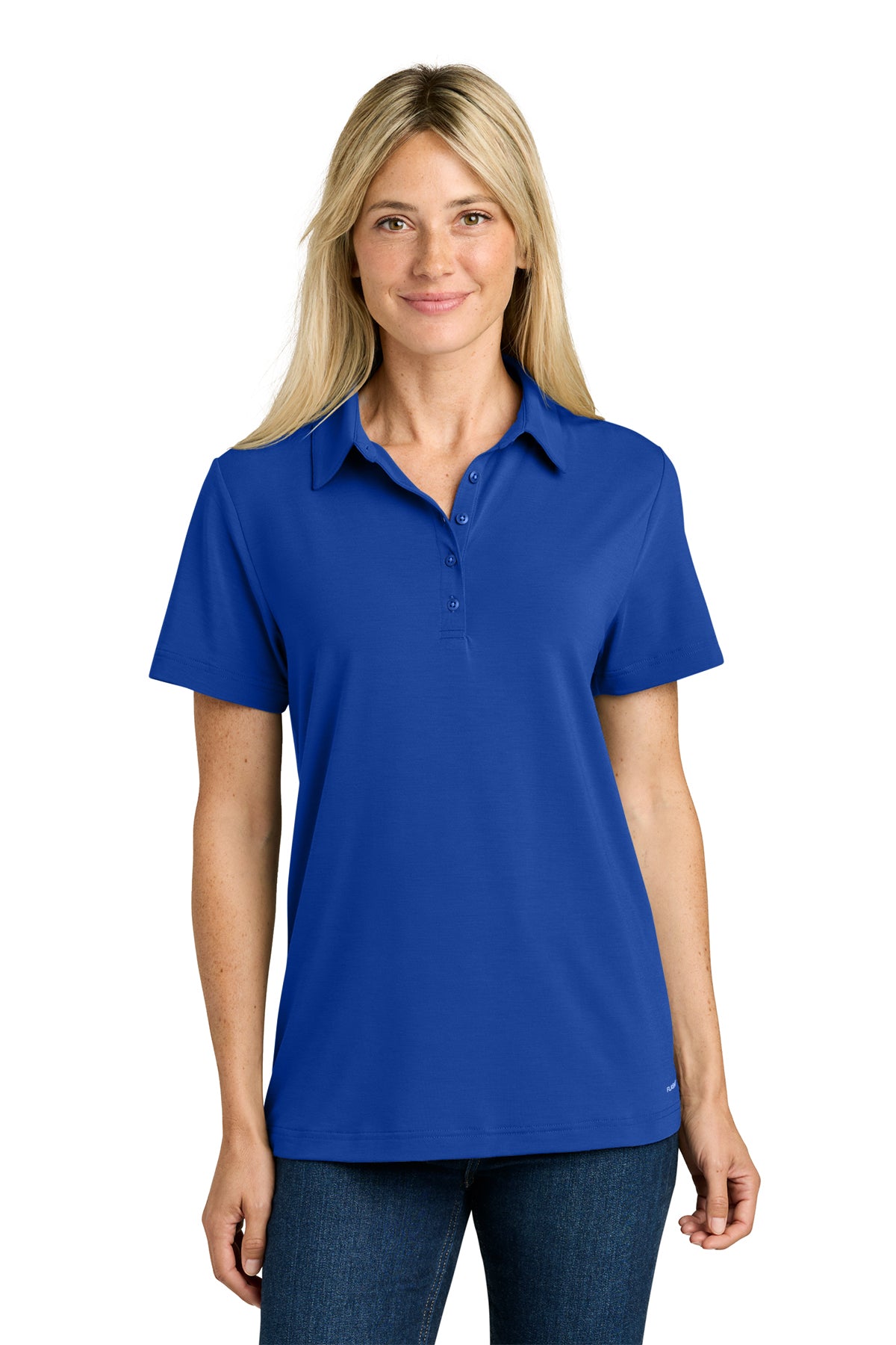 The North Face Women’s Canyon Crest Polo in TNF Blue, style NF0A8GE1
