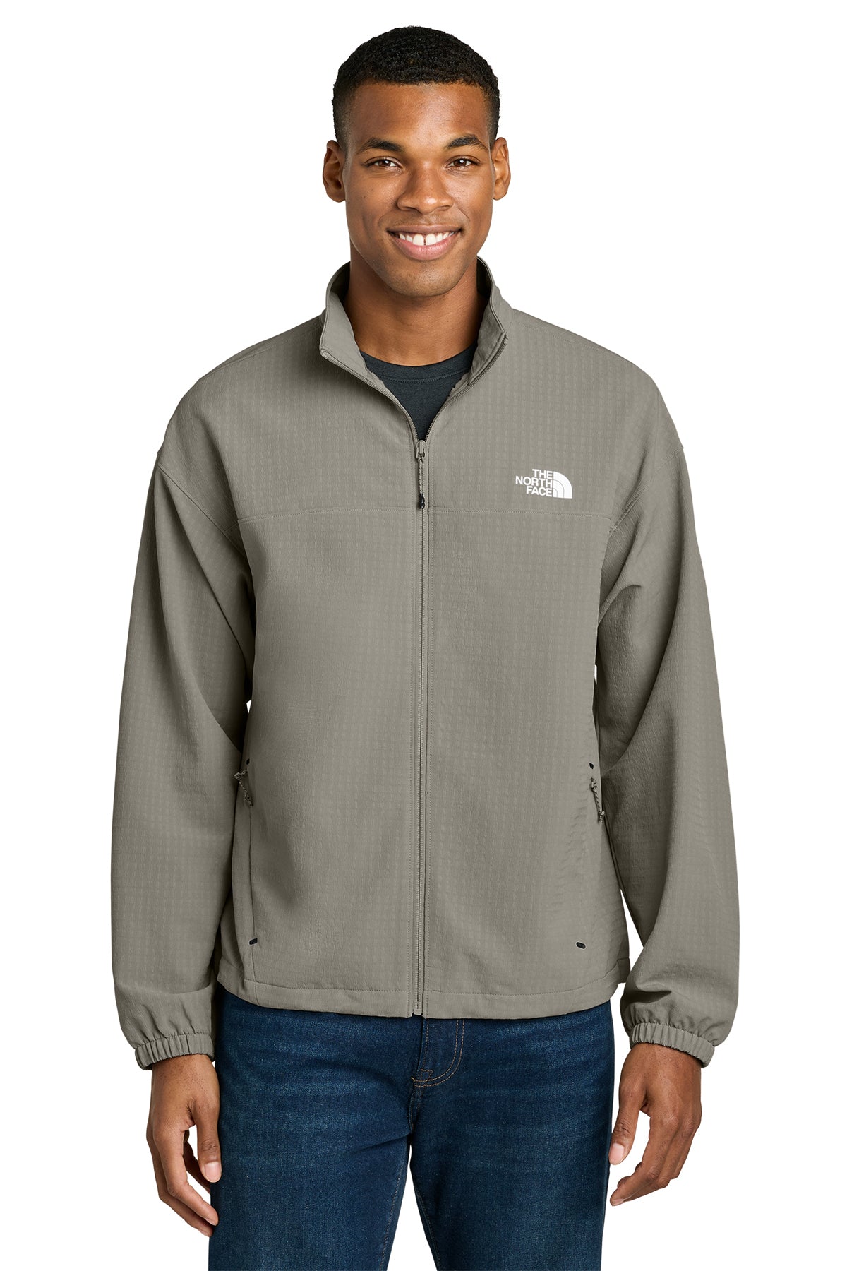The North Face Mountain Horizon Jacket in Stone Slab Grey, style NF0A8GE2