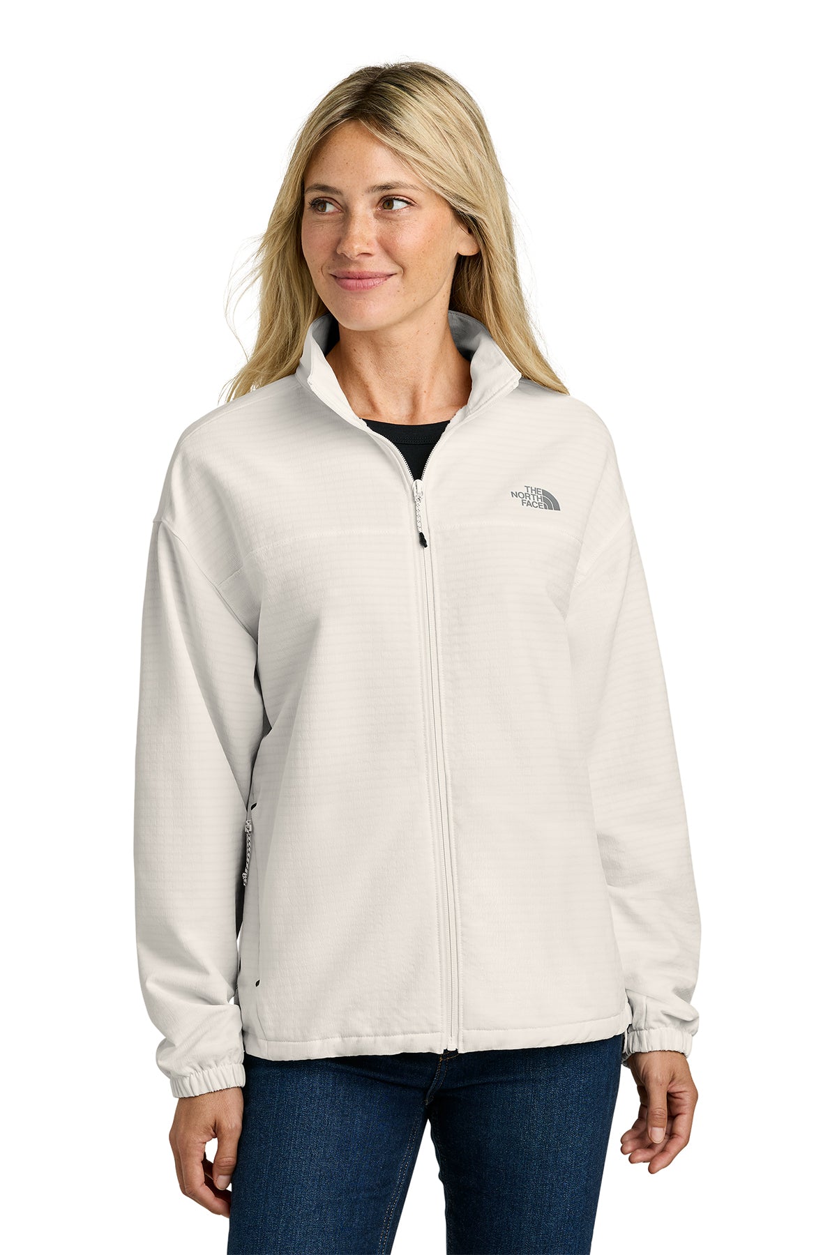 The North Face Women’s Mountain Horizon Jacket in White Dune, style NF0A8GE3