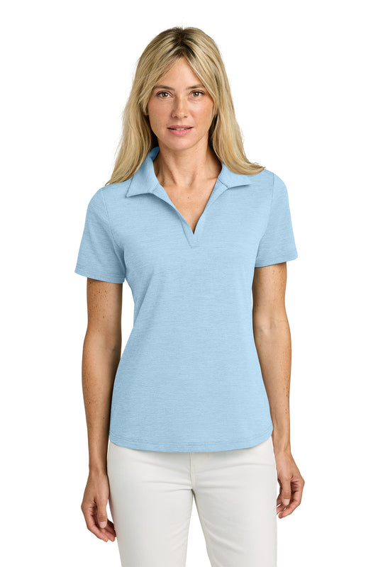 TravisMathew Women’s Onward Polo in Airy Blue Heather, style TMA46416