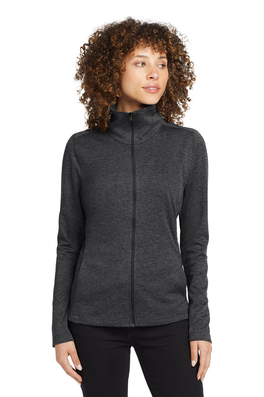 OGIO Women's Pixel Full-Zip in Blacktop, style LOG203