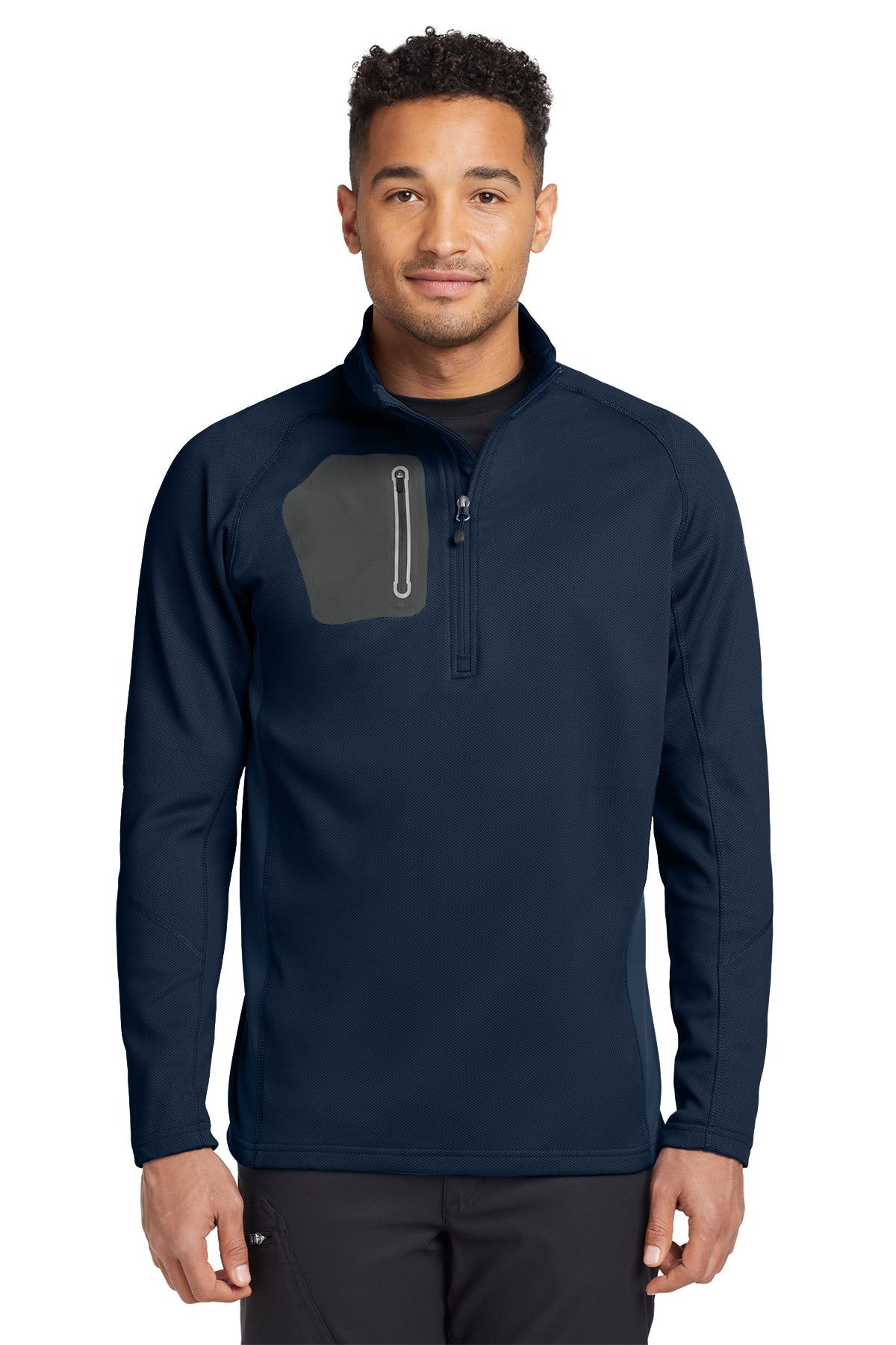Eddie Bauer 1/2-Zip Performance Fleece in River Blue Navy, style EB234