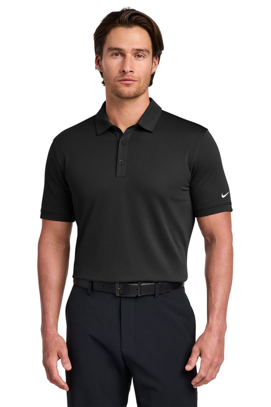 Nike Dri-FIT Solid Icon Pique Modern Fit Polo in Black, style 746099