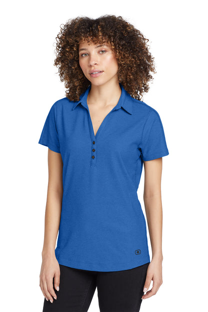 OGIO Women's Onyx Polo in Electric Blue, style LOG126