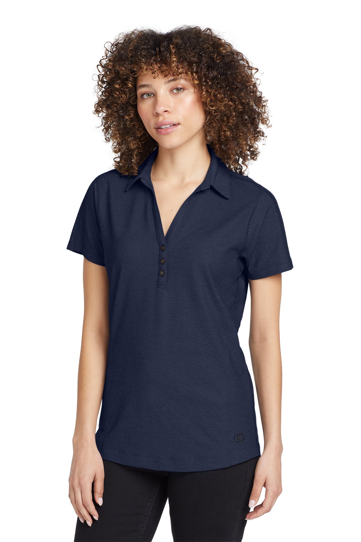 OGIO Women's Onyx Polo in Navy, style LOG126
