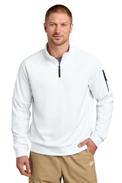 Nike Therma-FIT Pocket 1/4-Zip in White, style NKIO8125