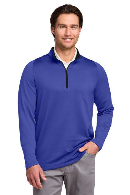Nike Dri-FIT Stretch 1/2-Zip Cover-Up in Deep Royal Blue/ Black, style 779795