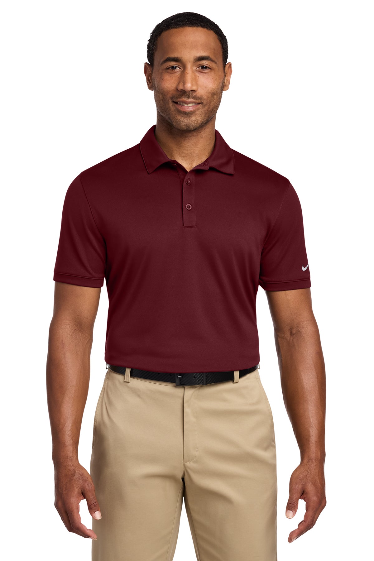 Nike Dri-FIT Players Modern Fit Polo in Team Red, style 799802