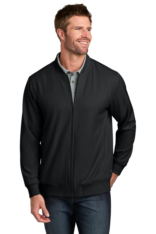 TravisMathew Bomber Jacket in Black, style TMA47413