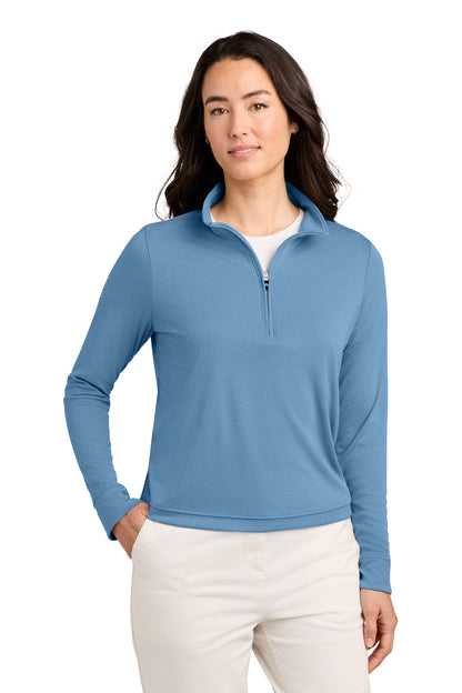 TravisMathew Women’s Coto 1/2-Zip in Brilliant Blue Heather, style TMA42777