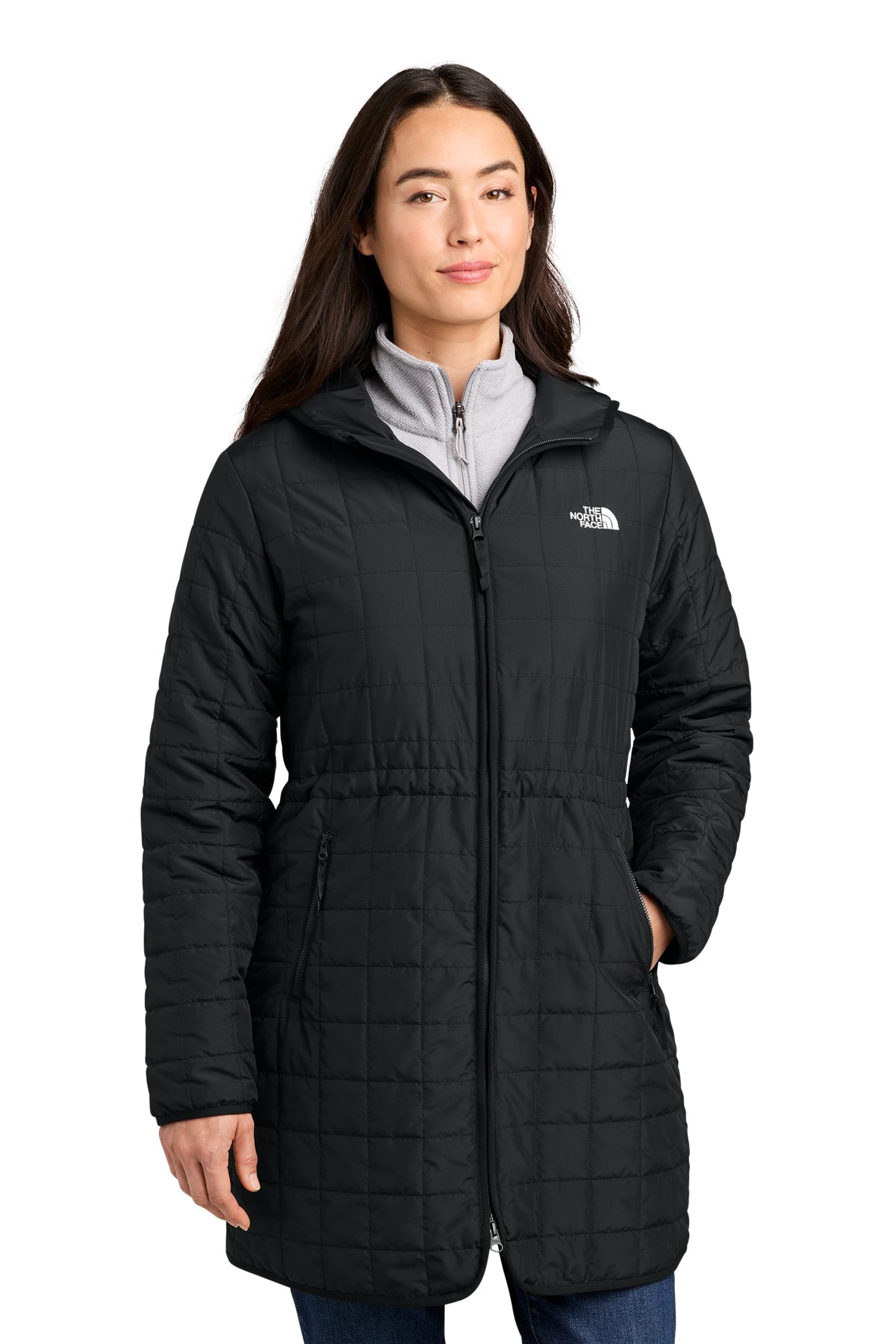 The North Face Women’s Iron Drift Quilted Hooded Parka in TNF Black, style NF0A8JEY