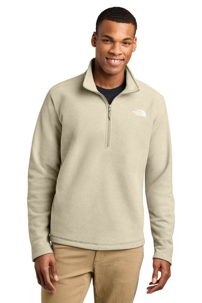 The North Face Textured Pine Grove 1/2-Zip in Gravel Heather, style NF0A8JF6
