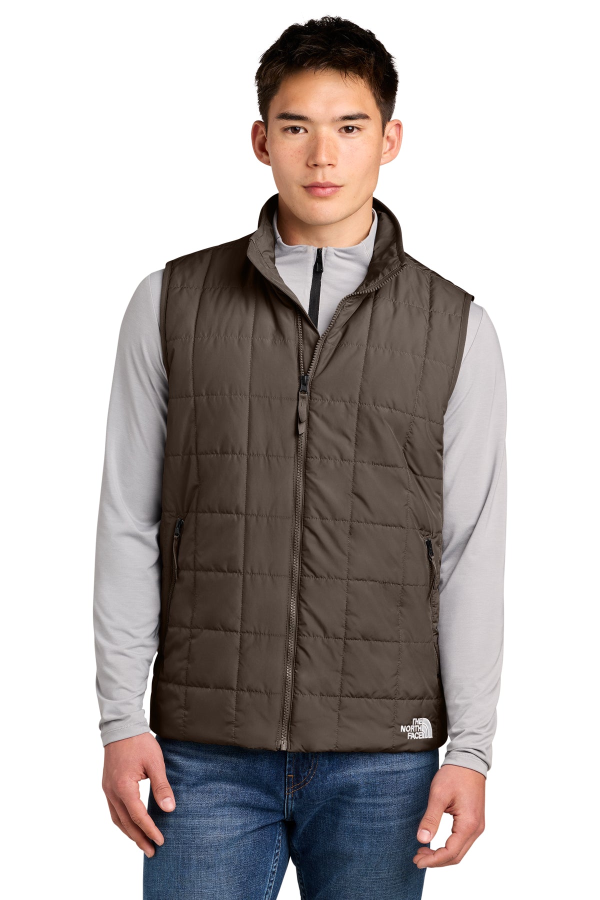 The North Face Iron Drift Quilted Vest in Smokey Brown, style NF0A8JEW