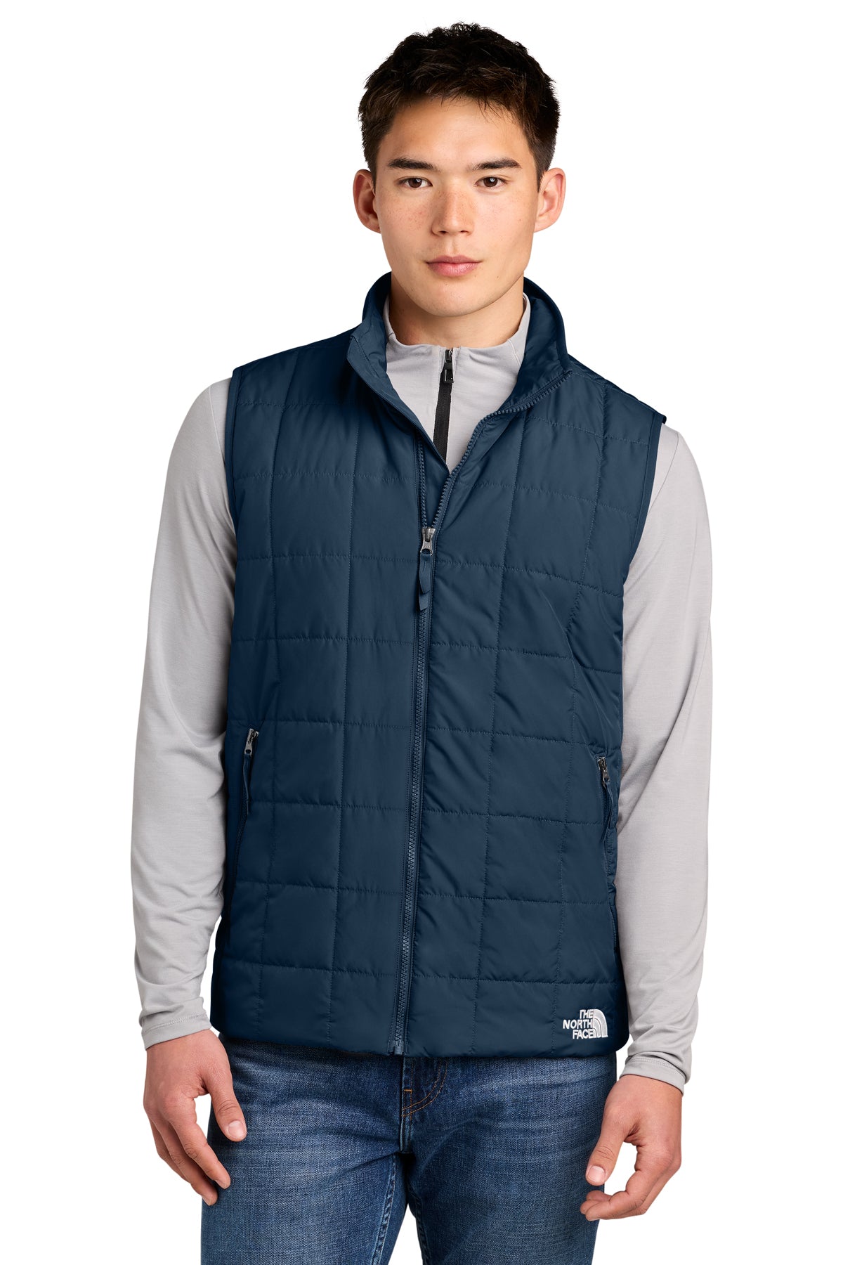 The North Face Iron Drift Quilted Vest in Summit Navy, style NF0A8JEW