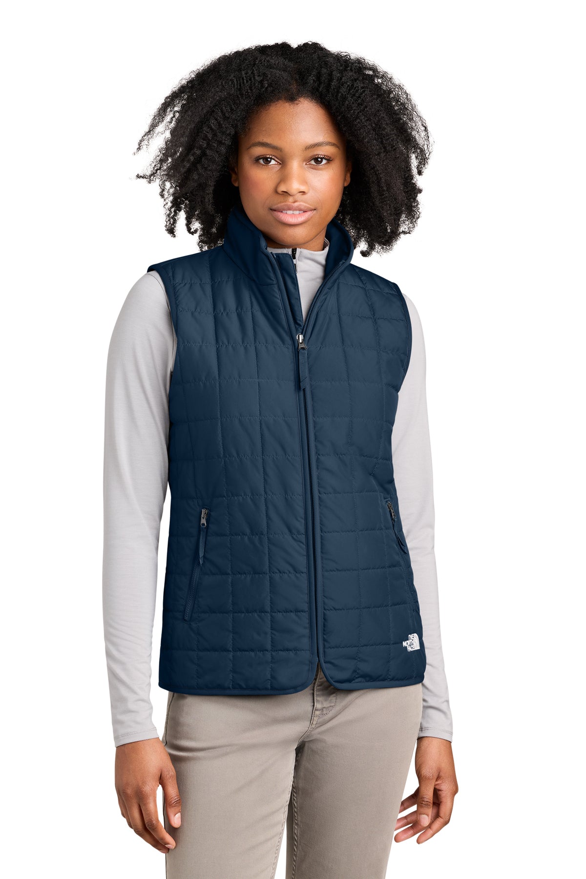 The North Face Women’s Iron Drift Quilted Vest in Summit Navy, style NF0A8JF0