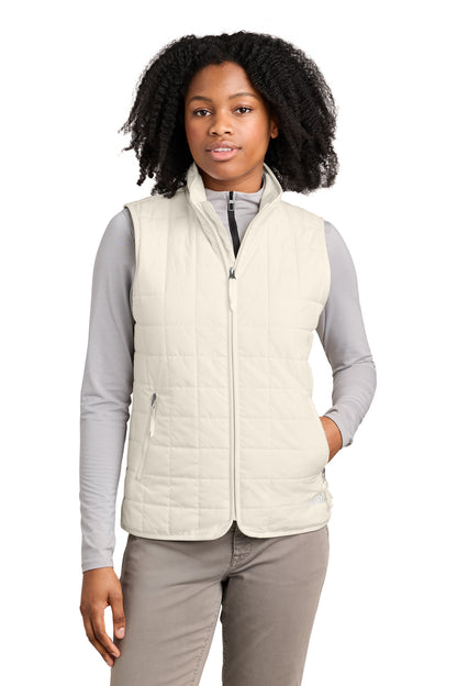 The North Face Women’s Iron Drift Quilted Vest in White Dune, style NF0A8JF0