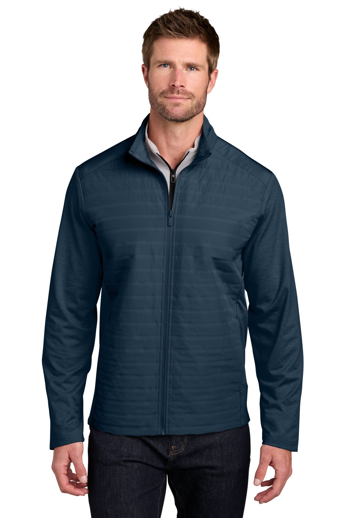 OGIO Driveline Hybrid Jacket in River Blue Navy, style OG760