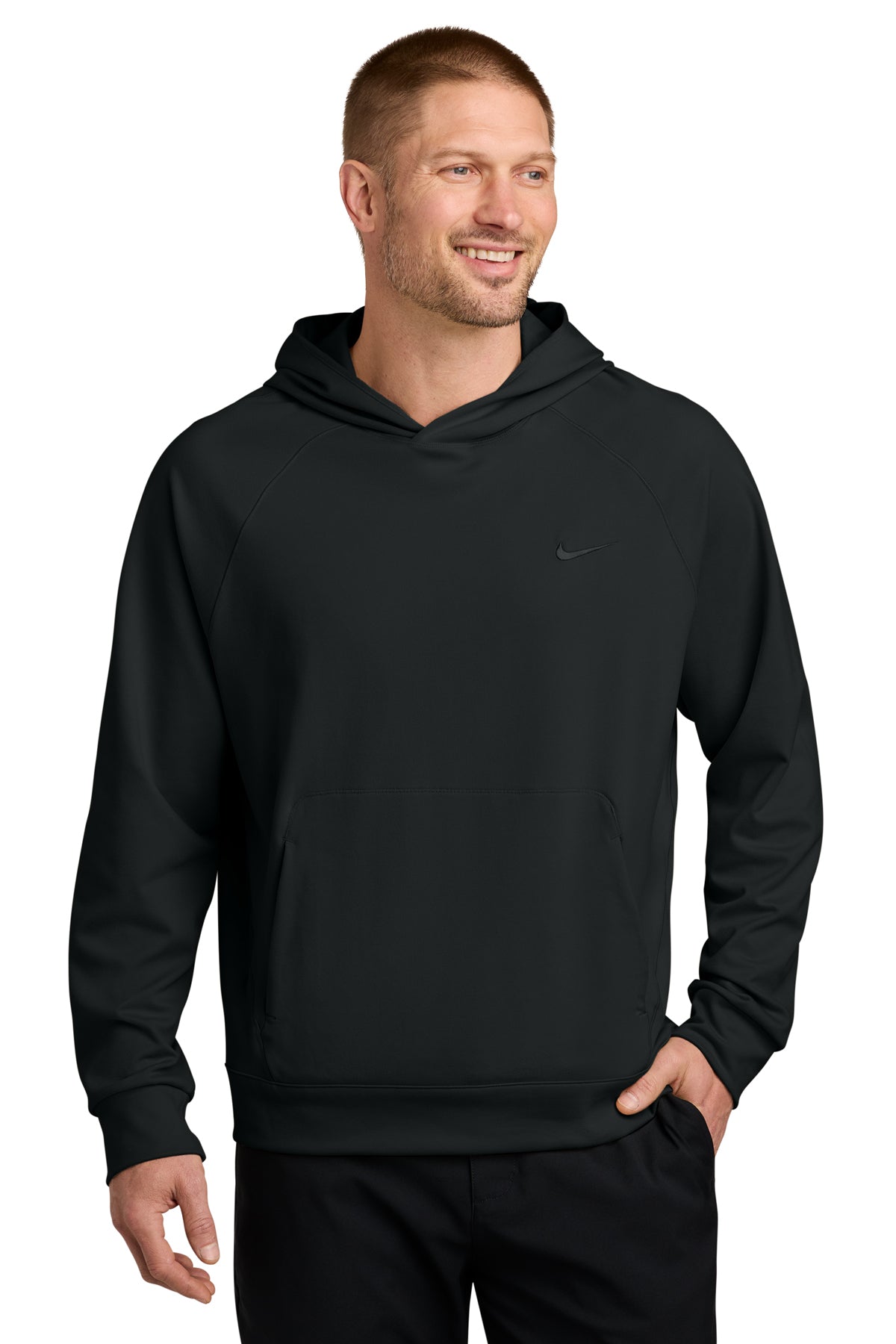 Nike Dri-Fit Primary Hoodie in Black, style NKIO8126