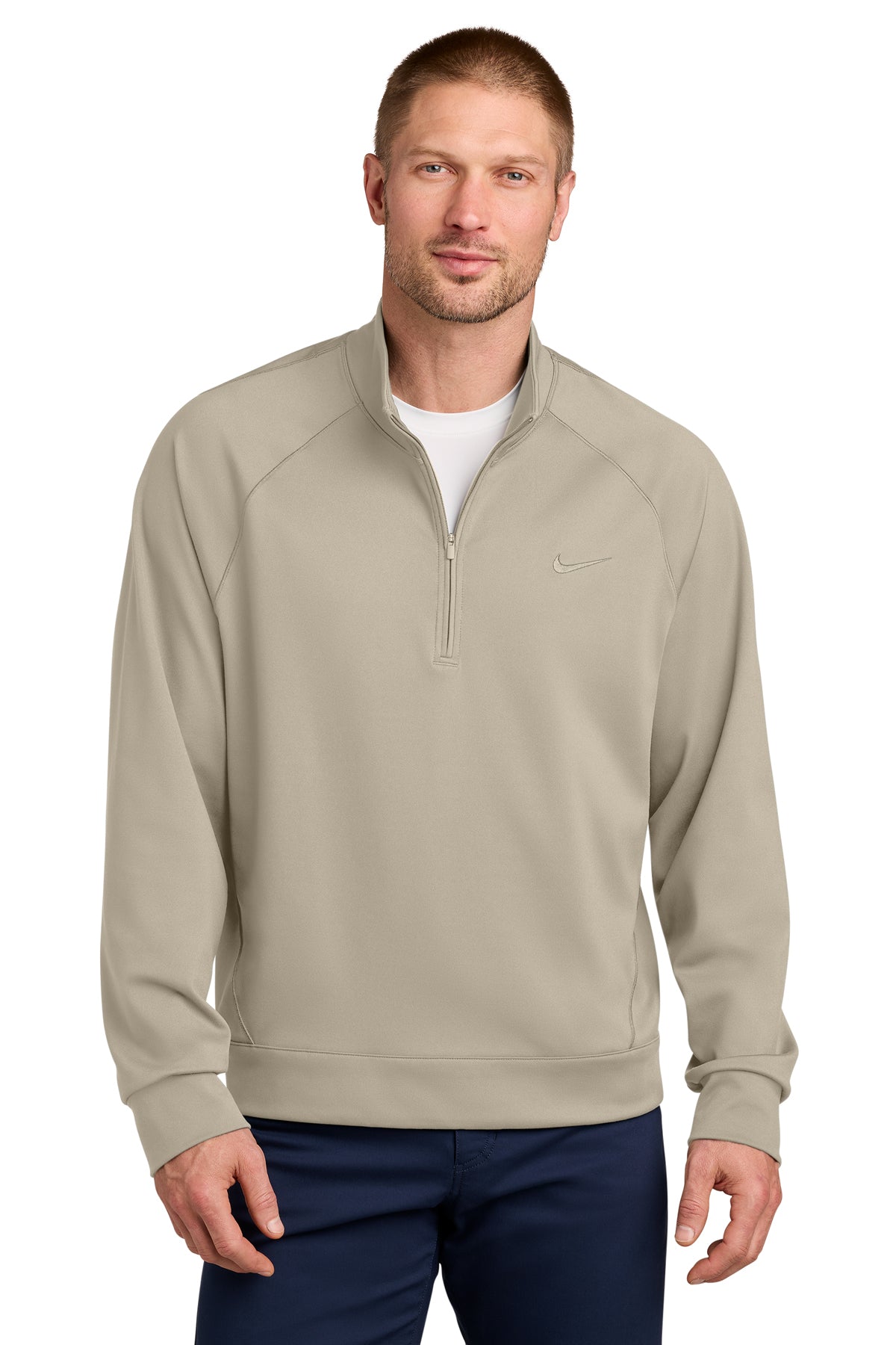 Nike Dri-FIT Primary 1/4-Zip in Desert Khaki, style NKIO8128