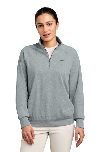 Nike Women’s Dri-FIT Primary 1/4-Zip in Cool Grey Heather, style NKIO8129