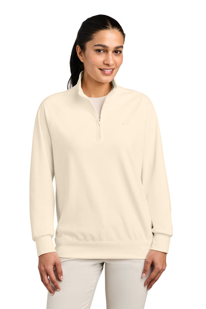 Nike Women’s Dri-FIT Primary 1/4-Zip in Pale Ivory, style NKIO8129