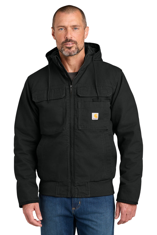 Carhartt® Full Swing Washed Duck Active Jac in Black, style CT106980