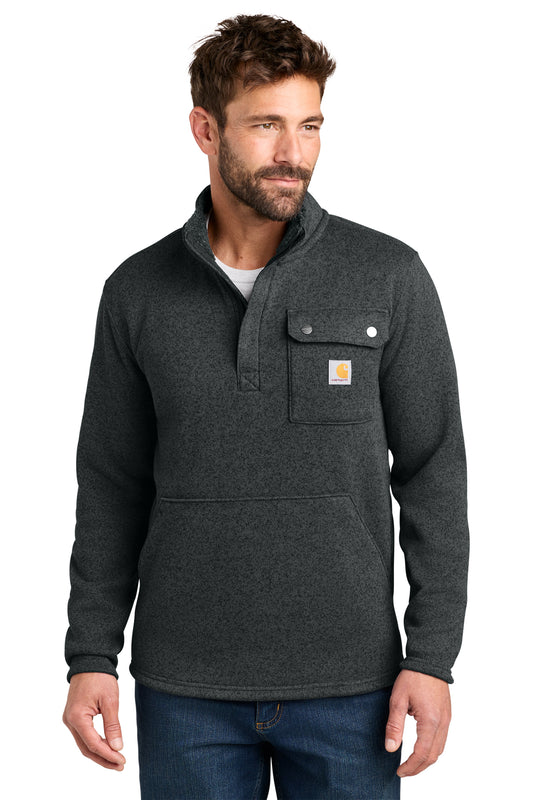Carhartt® Midweight 1/4-Zip Sweater Fleece in Black, style CT106378