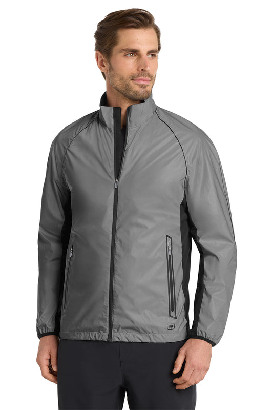 OGIO Flash Jacket in Reflective/ Blacktop, style OE711